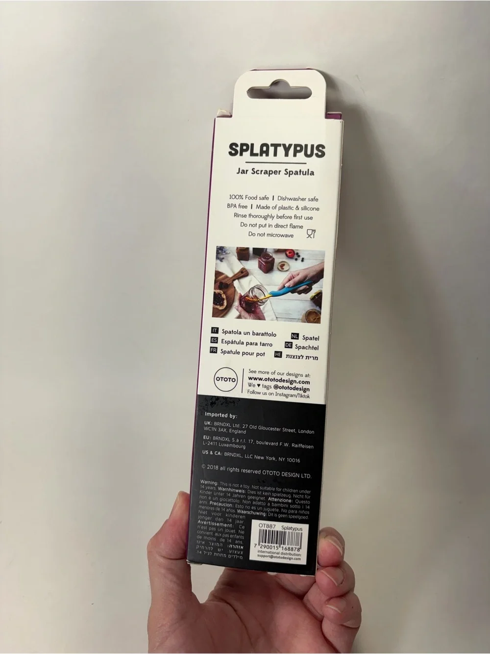 Ototo Splatypus Jar Spatula Kitchen Fun Gadget Tool NEW